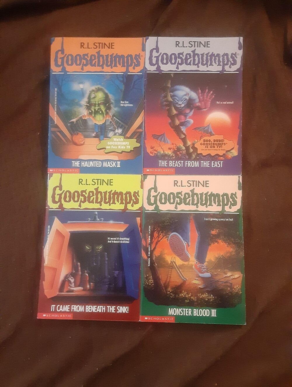 R.L. Stine Goosebumps book lot 29, 30, 43, 36 29 Monster Blood 3 , Haunted Mask
